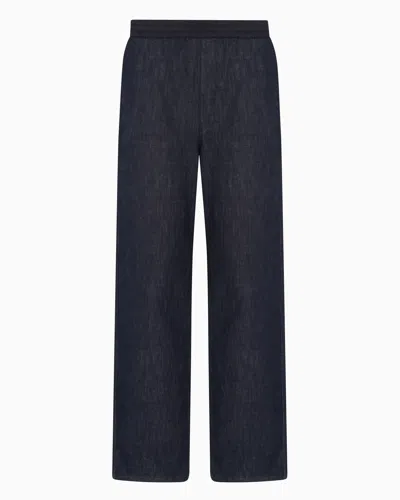 Armani Exchange Casual Trousers In Blue