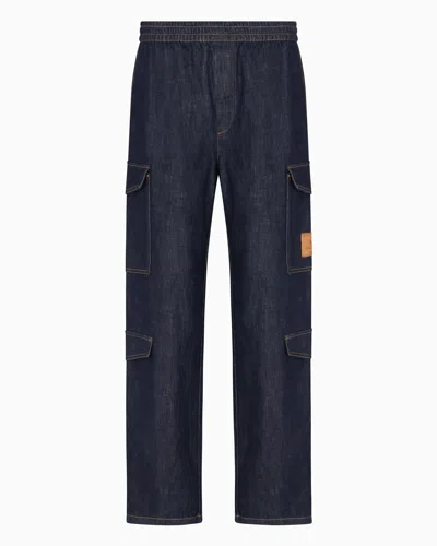 Armani Exchange Casual Trousers In Blue