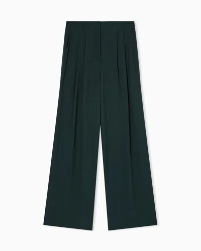 Armani Exchange Casual Trousers In Green