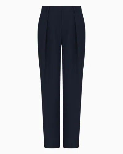 ARMANI EXCHANGE SOFT TROUSERS WITH PLEATS