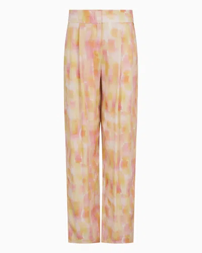 Armani Exchange Casual Trousers In Pink