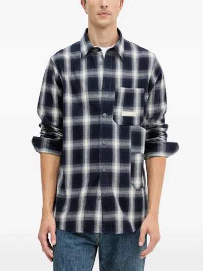 Armani Exchange Check-pattern Pocket Shirt In Multi
