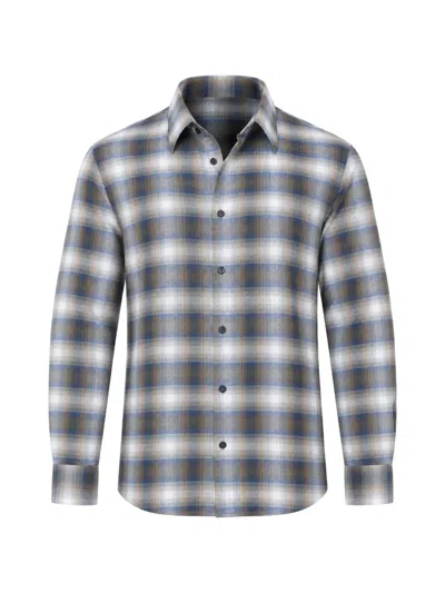 Armani Exchange Check-print Long-sleeve Shirt In Multi