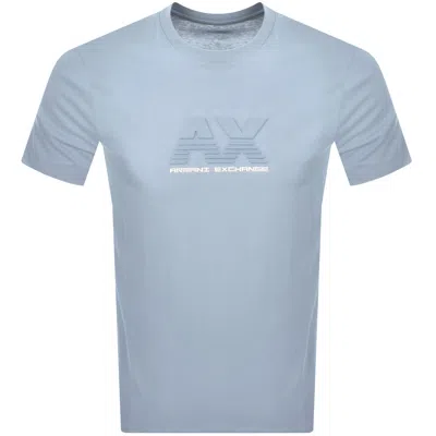 Armani Exchange Chest Logo T Shirt Blue