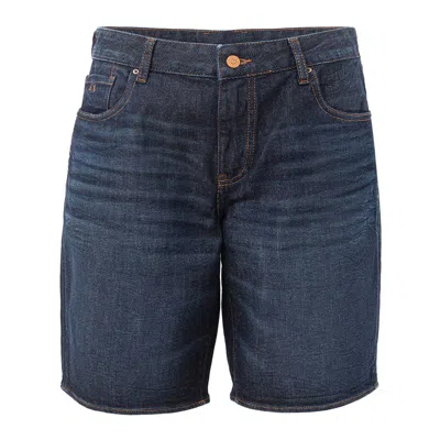 Armani Exchange Chic Blue Cotton Shorts For Men