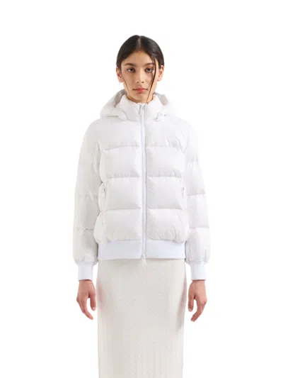 Armani Exchange Chic Down Jacket In White