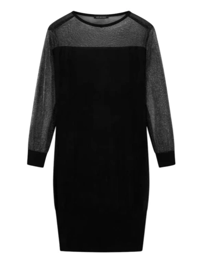 Armani Exchange Chic Mini Dress For Modern Women In Black