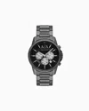 Armani Exchange Chronograph Stainless Steel Watch In Multicoloured