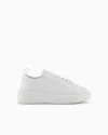 Armani Exchange Platform Low-top Sneakers In White