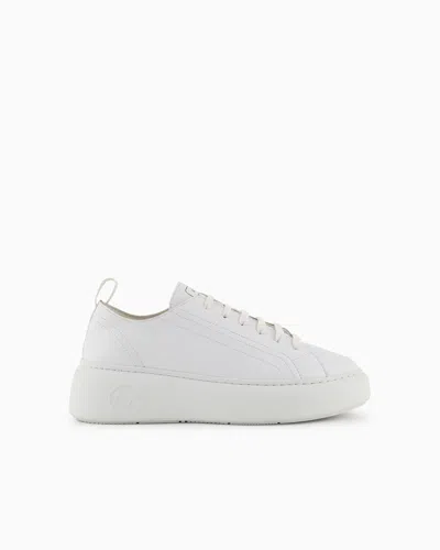 ARMANI EXCHANGE CHUNKY LEATHER SNEAKERS