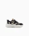 Armani Exchange Chunky Sneakers With Contrasting Inserts