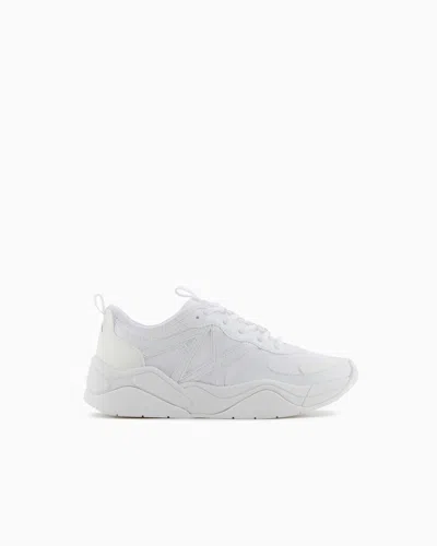 Armani Exchange Chunky Sport Sneakers In White