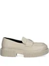 Armani Exchange Chunky-sole Loafers In Neutrals