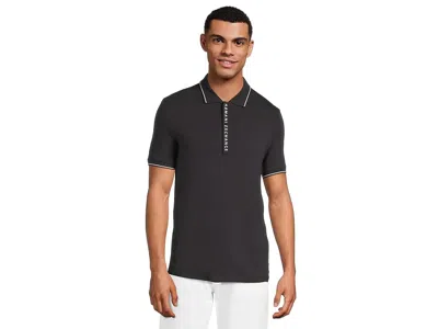 Armani Exchange Classic Polo In Blue