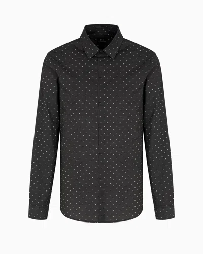 Armani Exchange Classic Shirts In Black