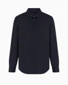 Armani Exchange Classic Shirts In Navy Blue