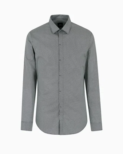 Armani Exchange Classic Shirts In Navy_blue