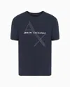 Armani Exchange Regular Fit T-shirts In Navy Blue