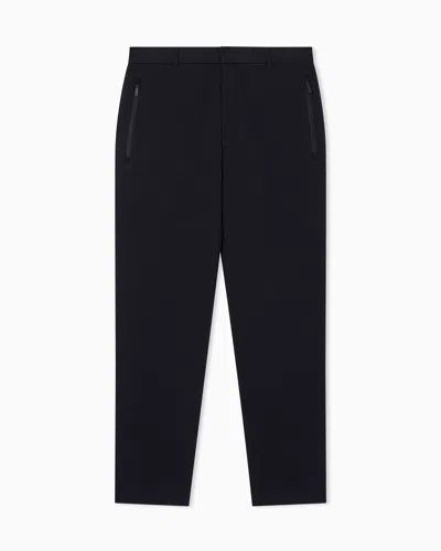 Armani Exchange Classic Trousers In Black