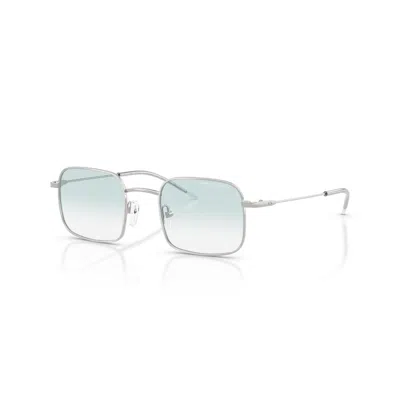 Armani Exchange Clear Gradient Square Ladies Sunglasses Ax2055s 60453f 46 In Silver