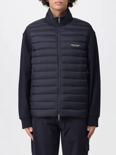 Armani Exchange Coat  Men Color Blue