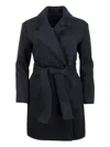 Armani Exchange Coats In Black
