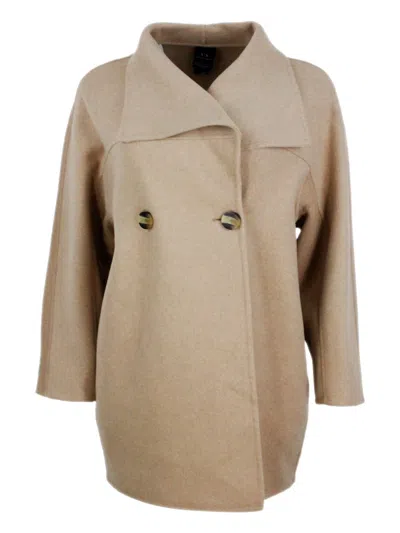 Armani Exchange Coat In Gold