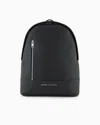 Armani Exchange Logo-plaque Backpack In Black