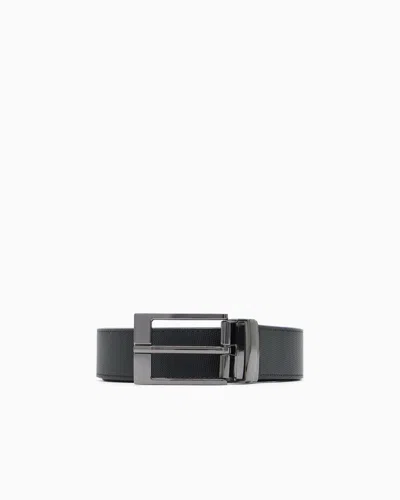 Armani Exchange Coated Leather Belt