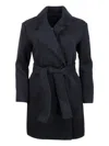 Armani Exchange Coats In Black