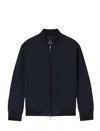 Armani Exchange Geometric Quilted Bomber In Black