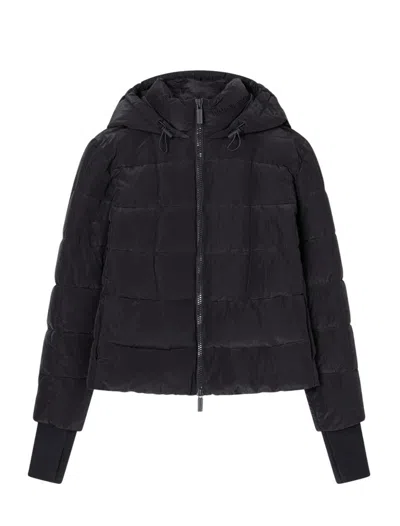 Armani Exchange Coats In Black