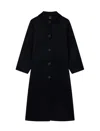 Armani Exchange Button-fastening Coat In Black