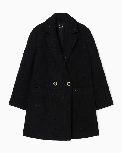 Armani Exchange Coats In Black