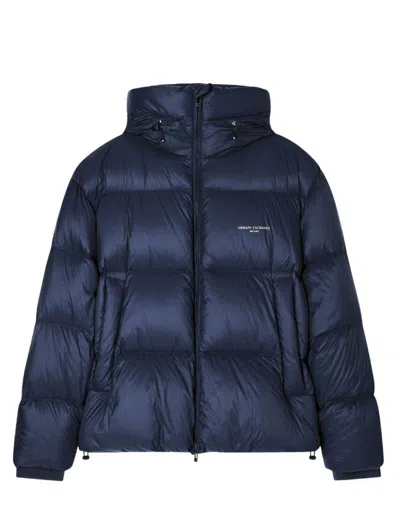 Armani Exchange Coats In Blue