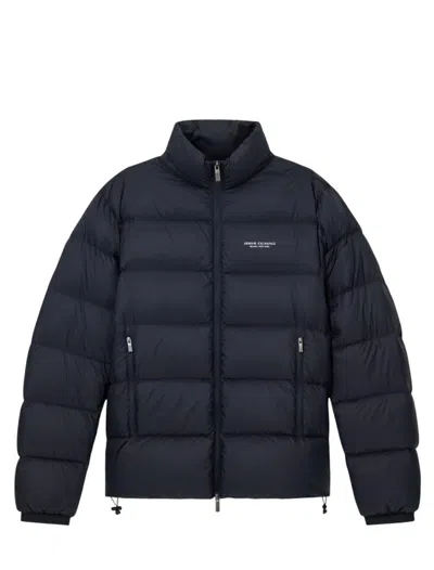 Armani Exchange Coats In Blue