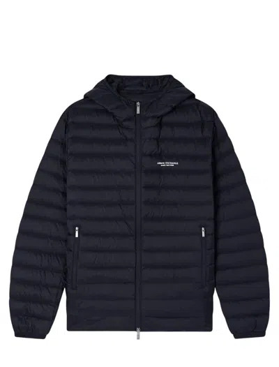 Armani Exchange Coats In Blue