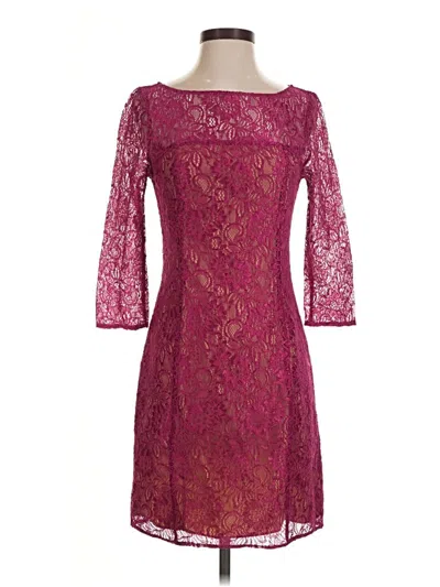 Pre-owned Armani Exchange Cocktail Dress In Burgundy