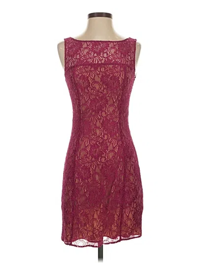Pre-owned Armani Exchange Cocktail Dress In Burgundy