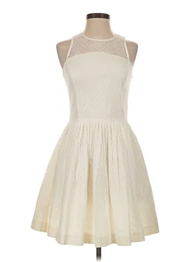 Pre-owned Armani Exchange Cocktail Dress In Ivory