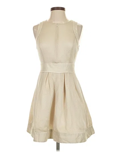 Pre-owned Armani Exchange Cocktail Dress In Tan
