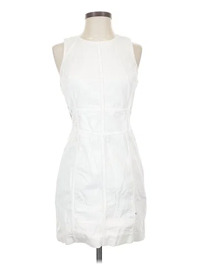 Pre-owned Armani Exchange Cocktail Dress In White