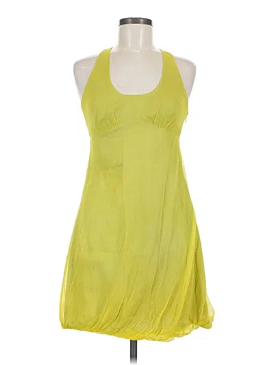Pre-owned Armani Exchange Cocktail Dress In Yellow