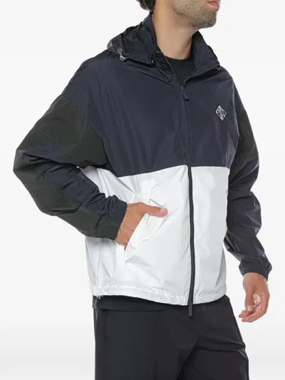 Armani Exchange Colour-block Hooded Jacket In Multi