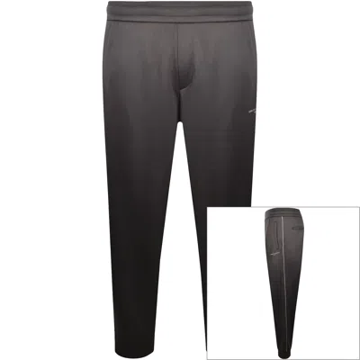 Armani Exchange Contrast Piping Joggers Grey In Black