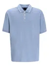 Armani Exchange Contrasting Piping Polo Shirt In Blue