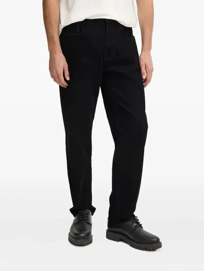 Armani Exchange Corduroy Trousers In Black