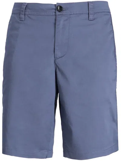 Armani Exchange Cotton Bermuda Shorts In Blue