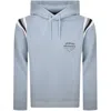 Armani Exchange Cotton Blend Hoodie Blue In Blue