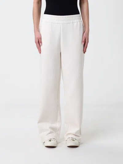 Armani Exchange Cotton Blend Jogging Trousers In Neutral